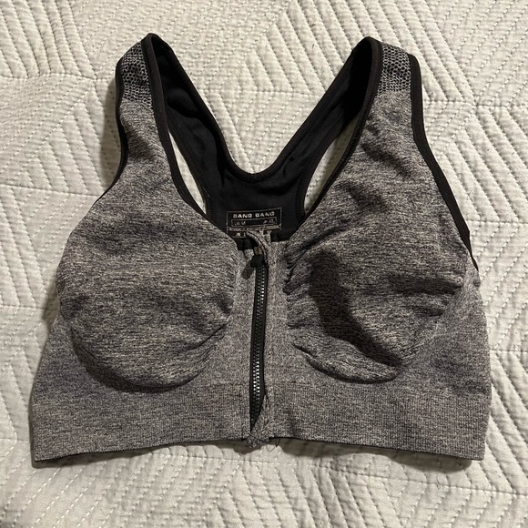 Bang Bang Zippered front sports bra wireless - Picture 1 of 5
